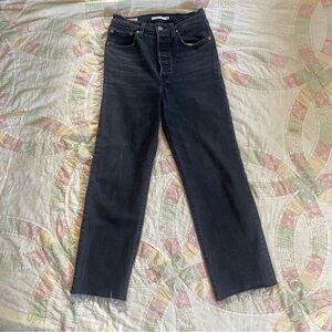 Levi's premium Women's Dark Blue Straight Leg Jeans